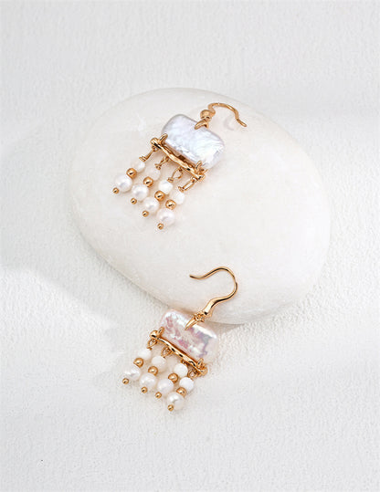 Pearl Cluster Earrings