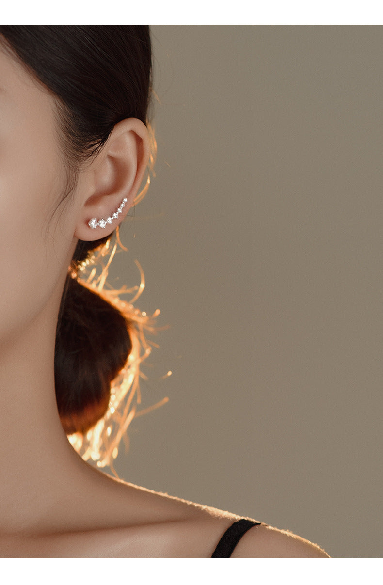 Zircon Earrings Simple and Elegant Earring Studs