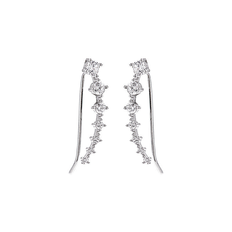 Zircon Earrings Simple and Elegant Earring Studs