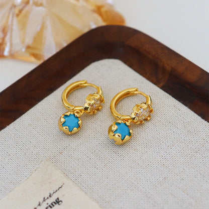 Vintage Turquoise Earrings for Women – Simple & Elegant