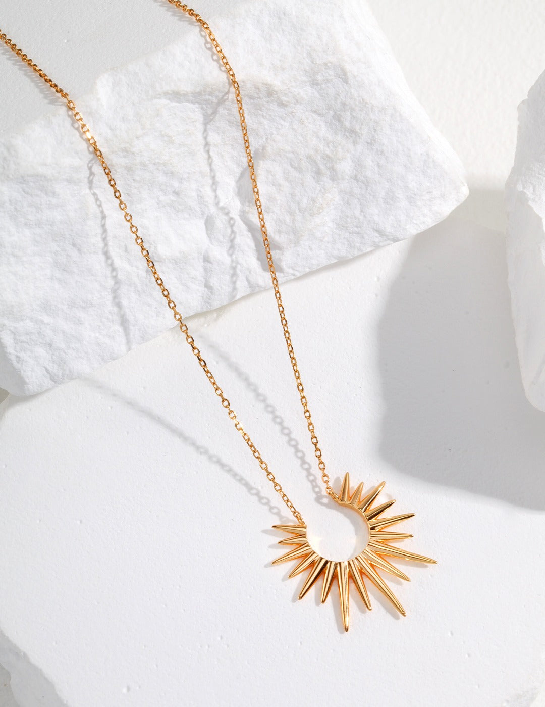 Minimalist Sterling Silver Sunshine Necklace