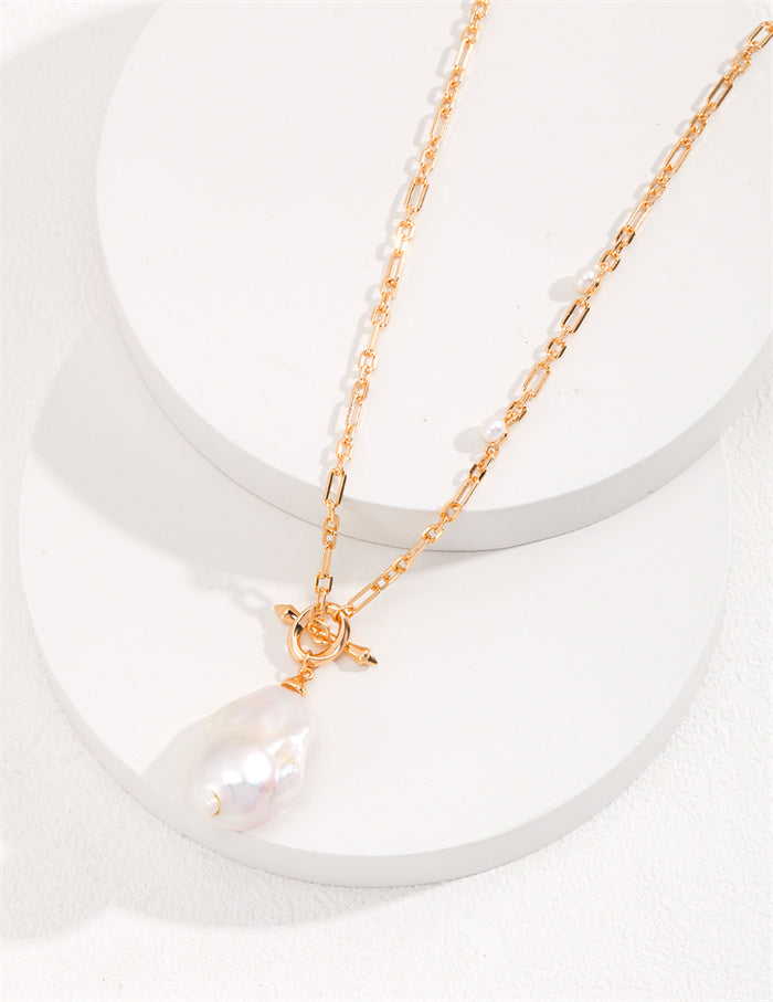 Baroque Pearl Long Necklace for Women